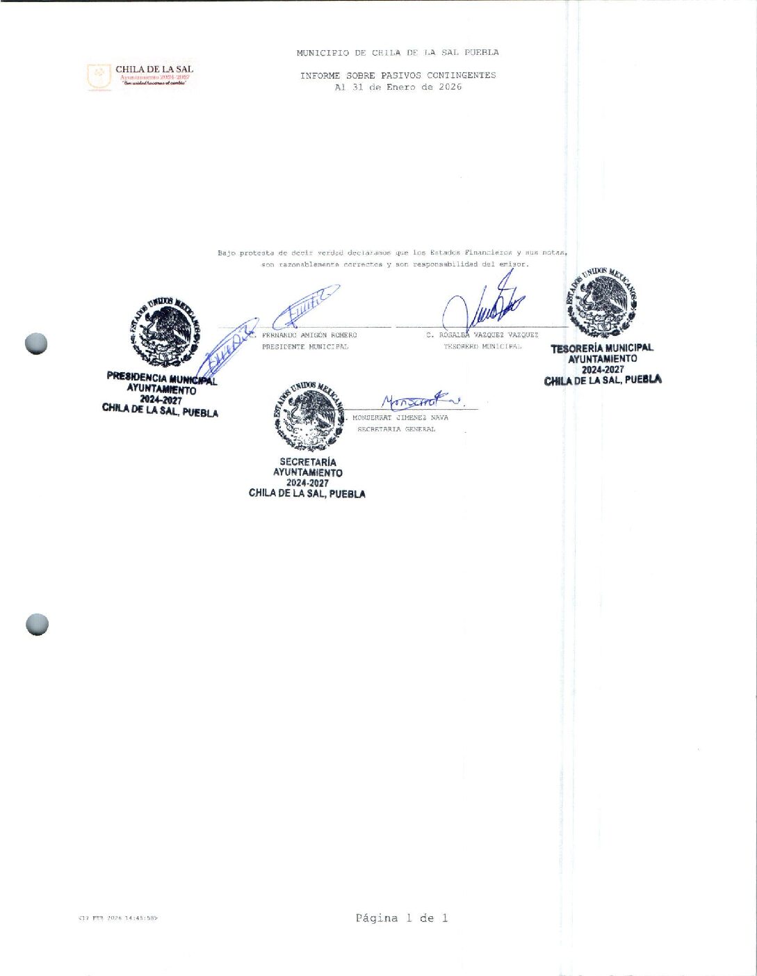 06 INFORME SOBRE PASIVOS CONTINGENTES 012026