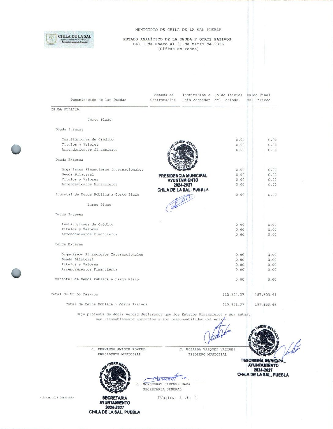 08 ESTADO ANALITICO DE LA DEUDA Y OTROS PASIVOS 032026