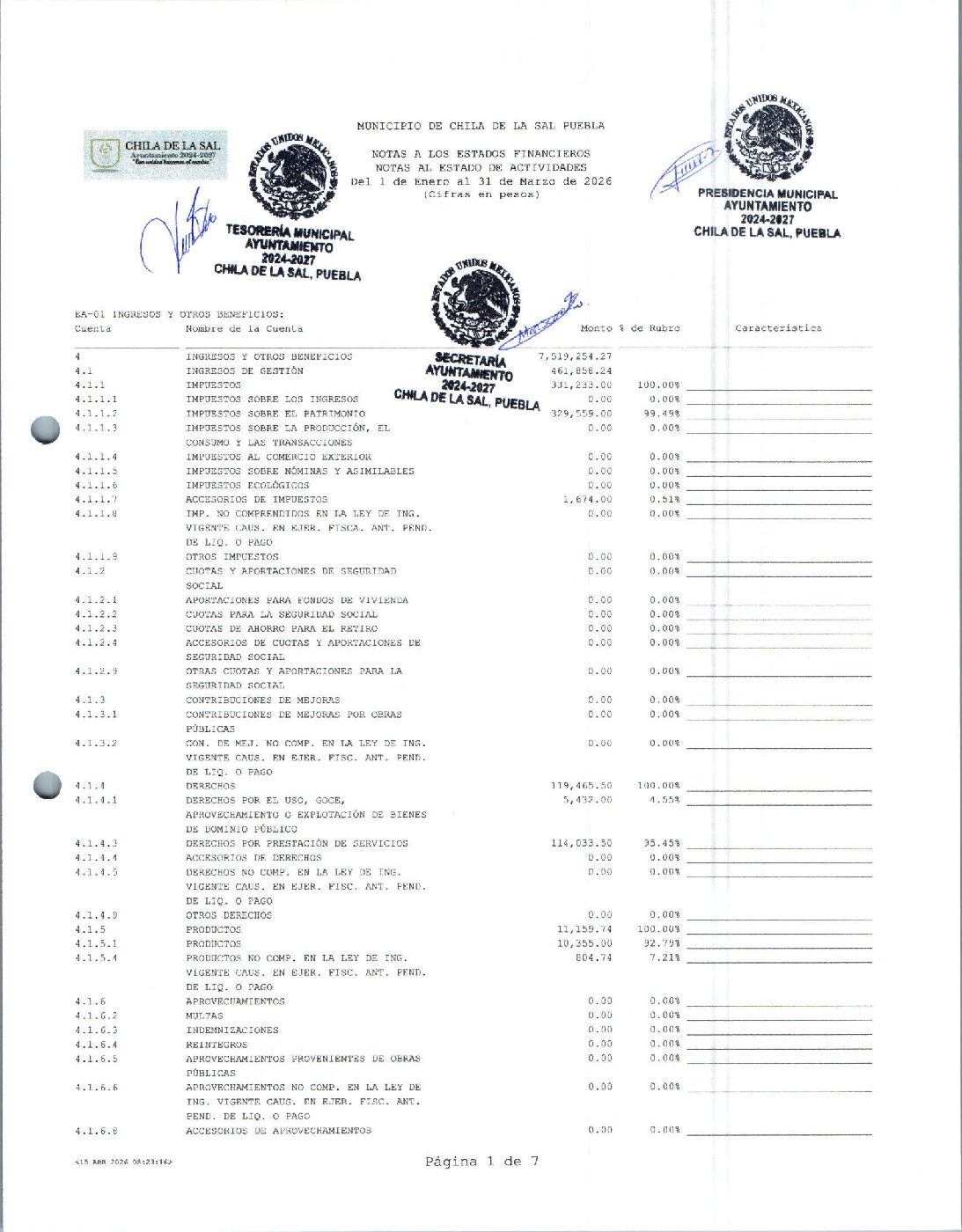 09 NOTAS AL ESTADO DE ACTIVIDADES 032026