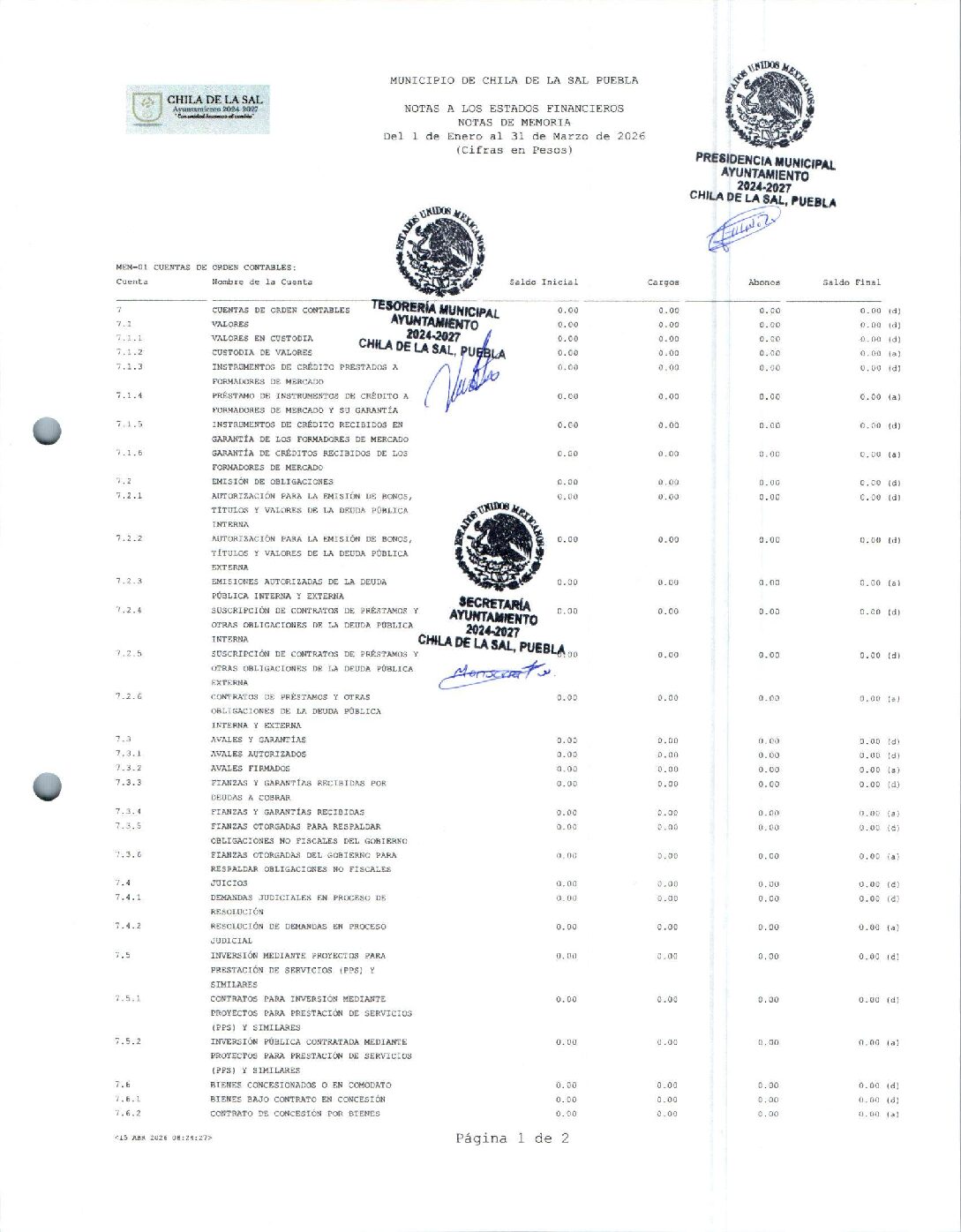 13 NOTAS DE MEMORIA 032026