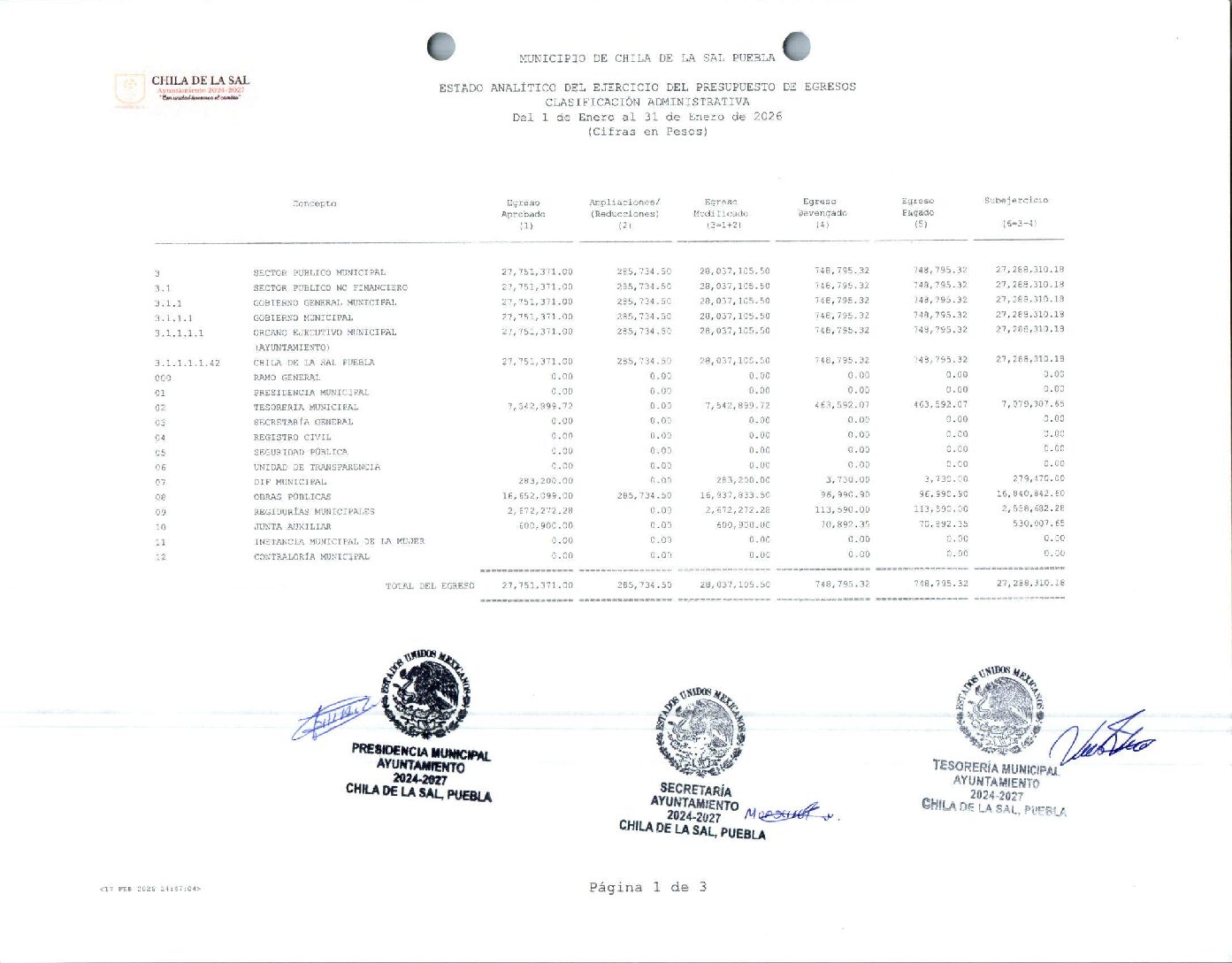 18 EA DEL EPE CLASIFICACION ADMINISTRATIVA 012026