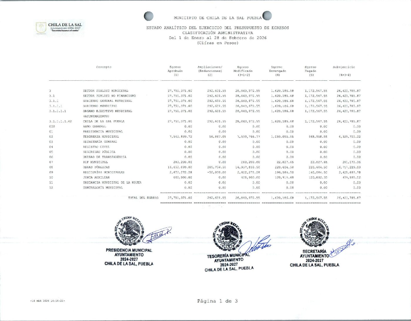 18 EA DEL EPE CLASIFICACION ADMINISTRATIVA 022026