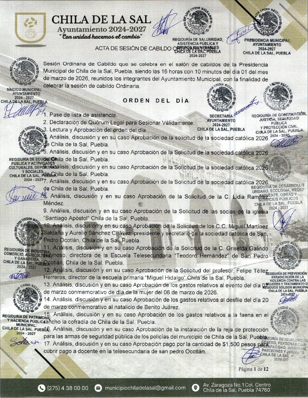 Cabildo Presupuesto De Ingresos 2026