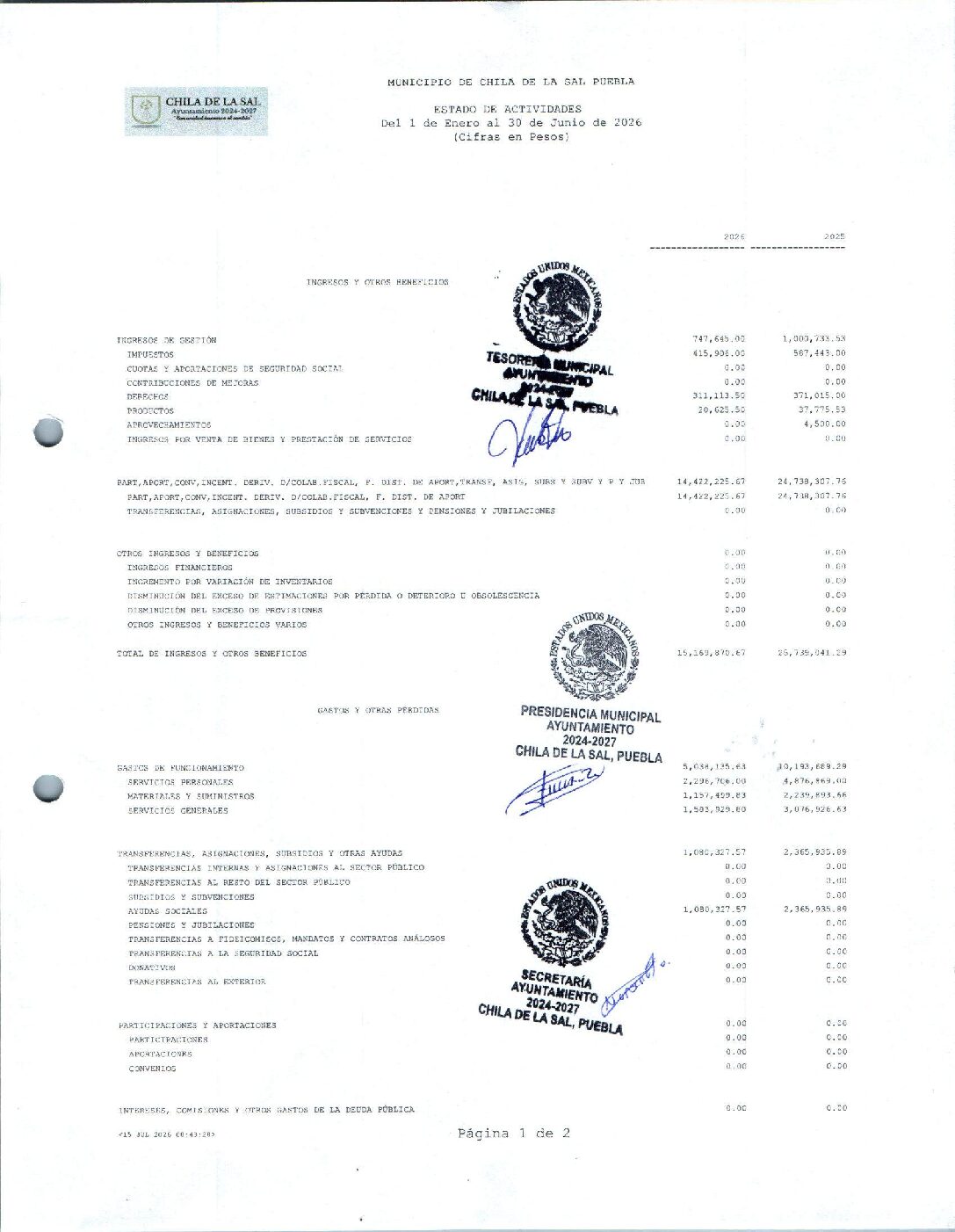 01 Estado De Actividades