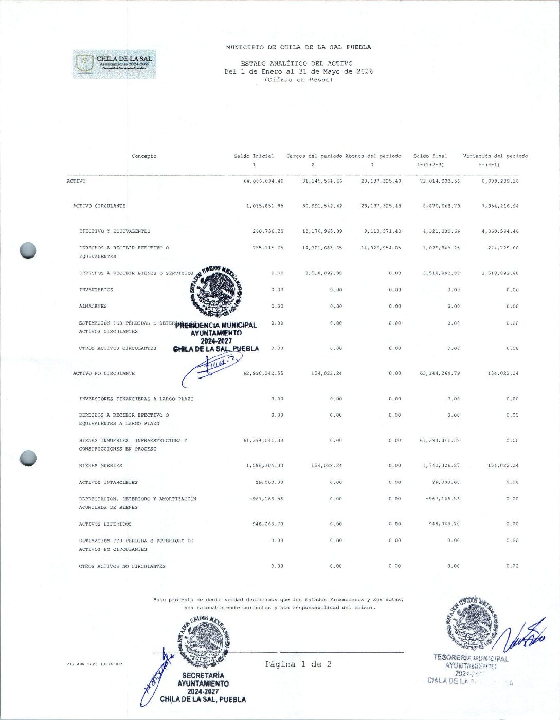 07 Estado Analitico Del Activo