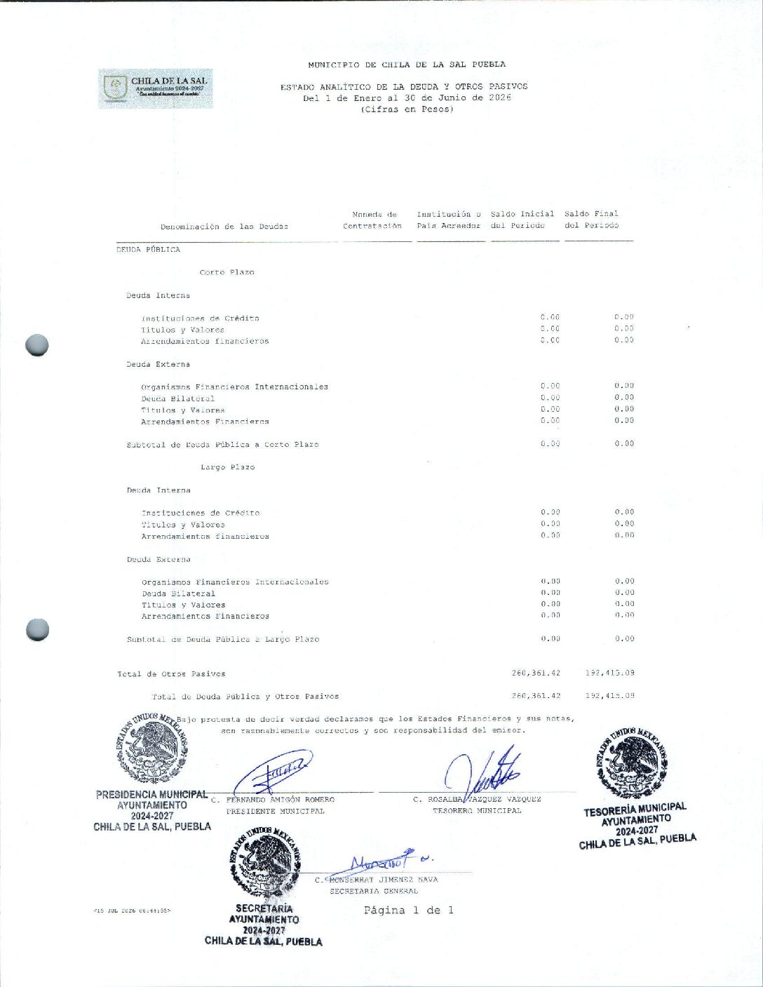 08 Estado Analitico De La Deuda Y Otros Pasivos
