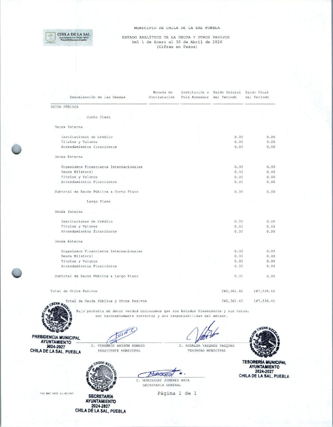 08 Estado Analitico De La Deuda Y Otros Pasivos