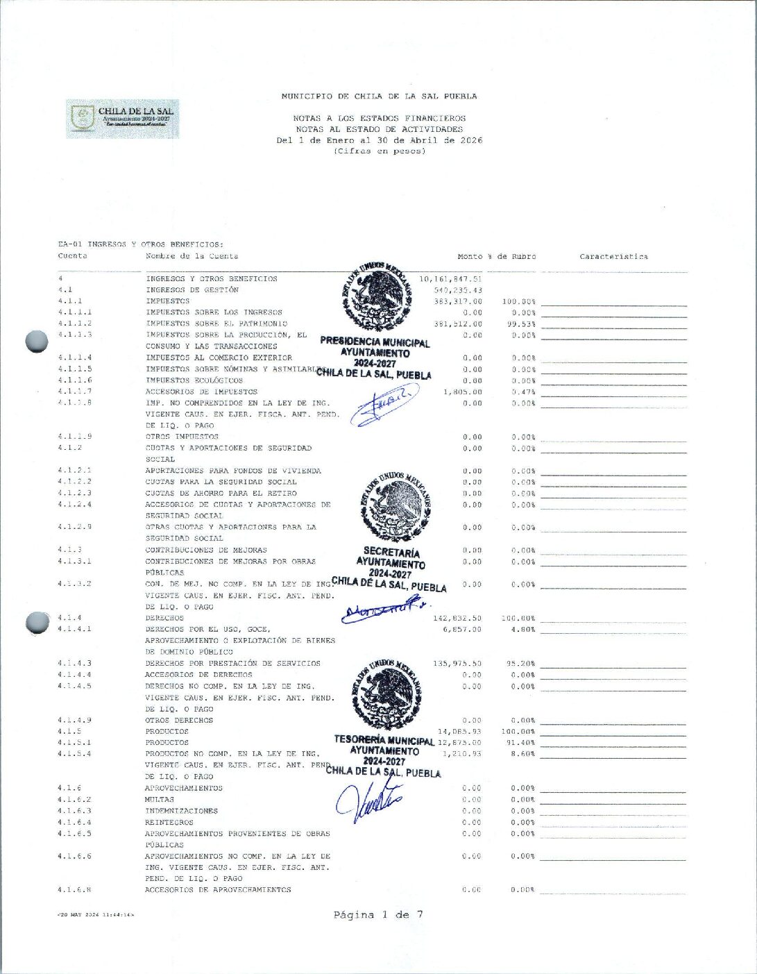 09 Notas Al Estado De Actividades