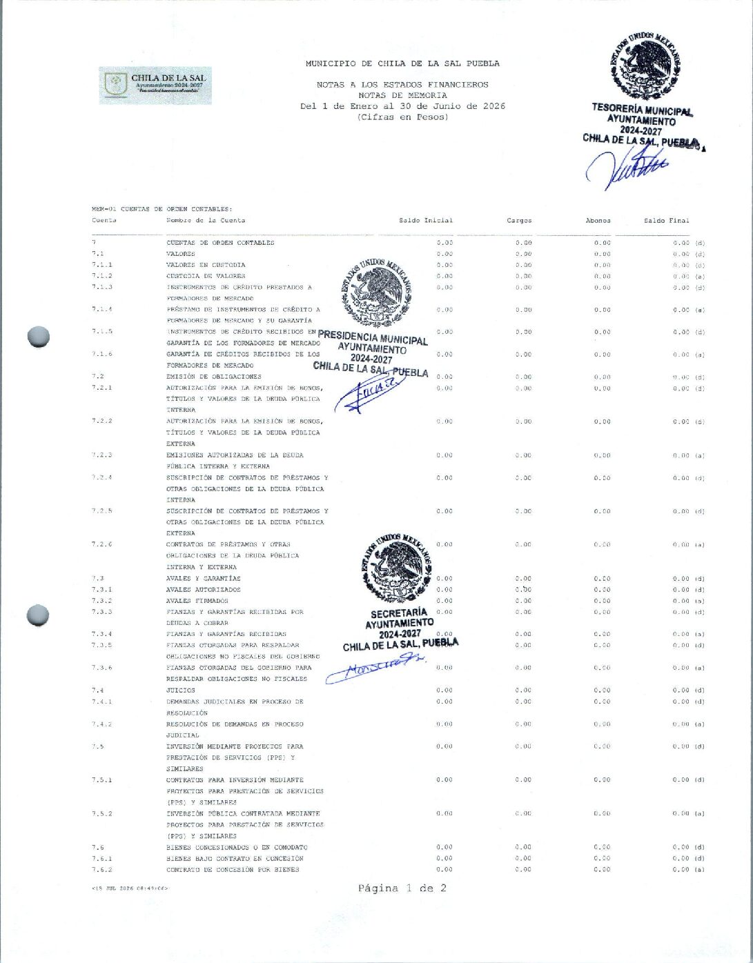 13 Notas De Memoria