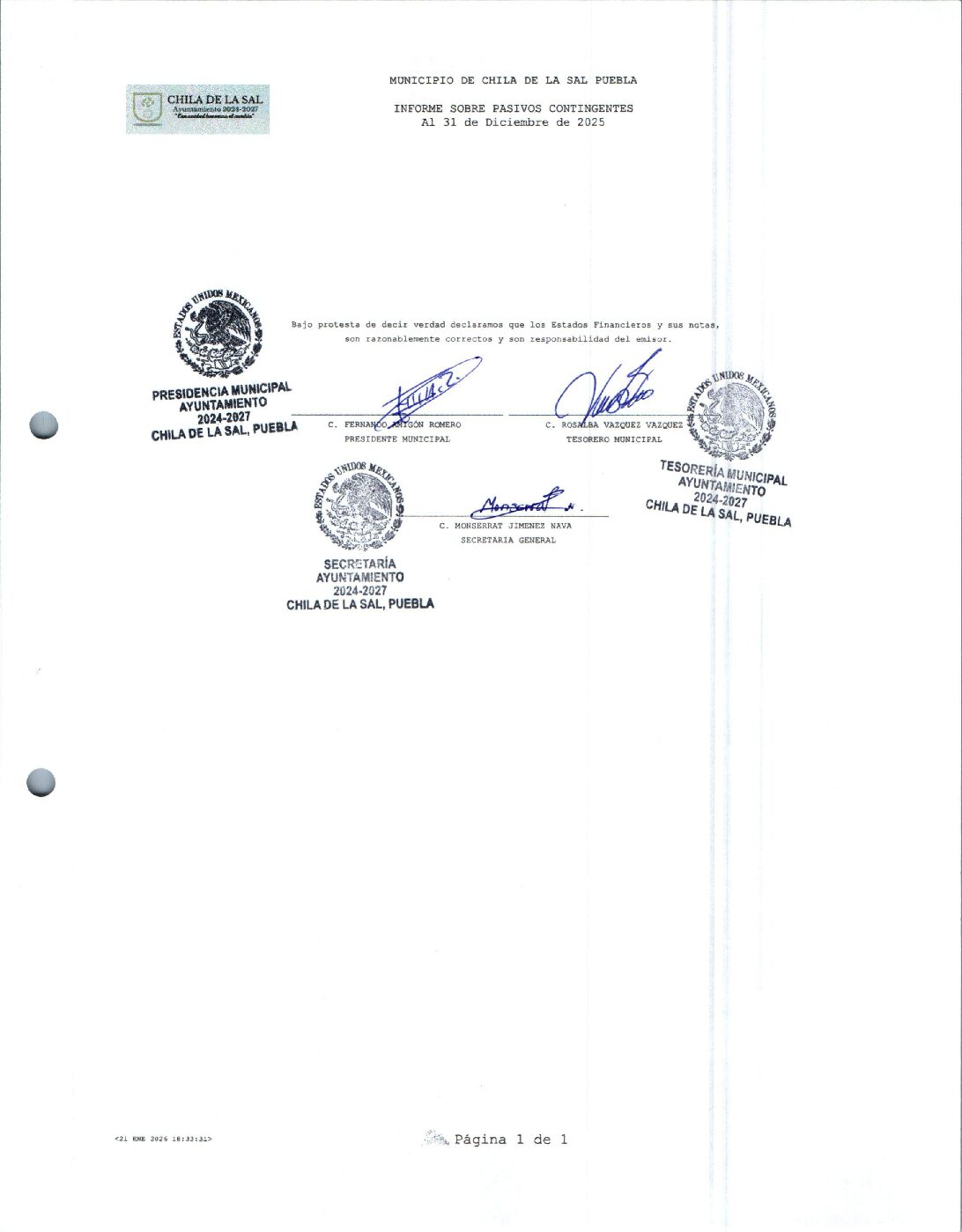 06 Informe Sobre Pasivos Contingentes
